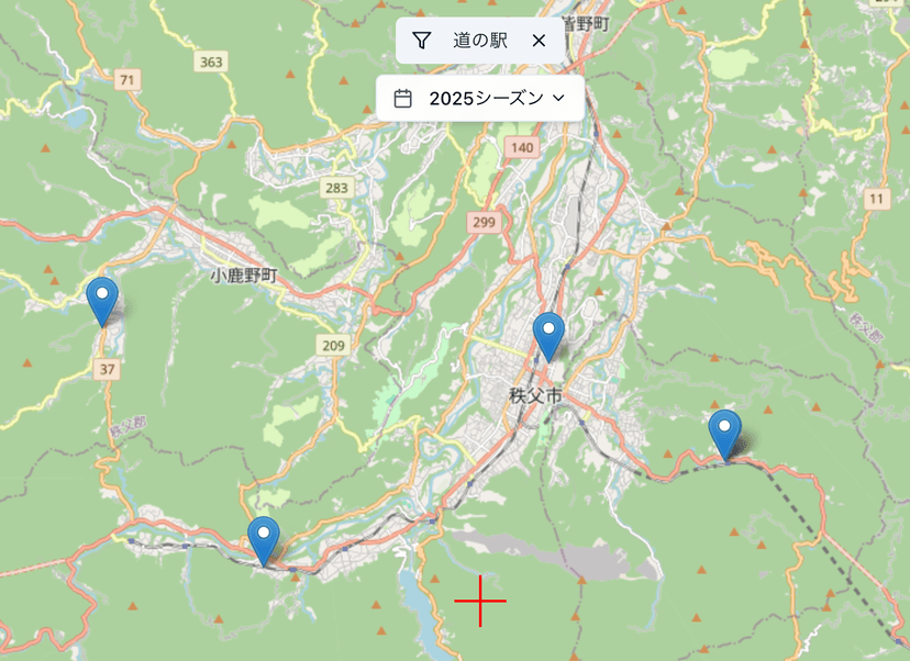 スポットの検索